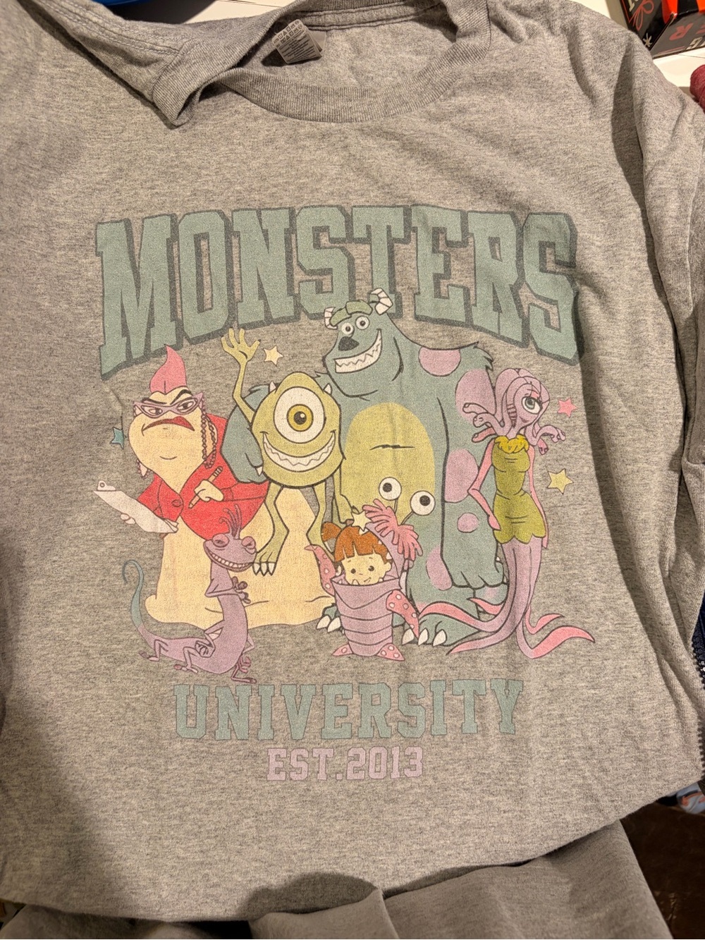 Monsters University Gray Women’s Graphic Tee -